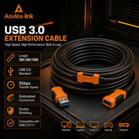 USB3.0 tipo A macho a hembra extensor repetidor Cable USB 3,0 Cable de extensión