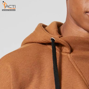 Sudaderas con capucha de mezcla de algodón básicas de alta calidad de color personalizado sudaderas con capucha de gran tamaño con logotipo personalizado para la venta en línea - Product Image 4