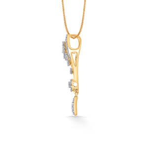 ชุดจี้ทองคำประดับเพชร Twilight Surge สำหรับผู้หญิง - เครื่องประดับชั้นดี - Product Image 3