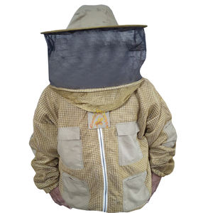 Chaqueta de apicultor de algodón de primera calidad, ropa con ventilación de abejas, gorro redondo, suministros de Apicultura - Product Image 5