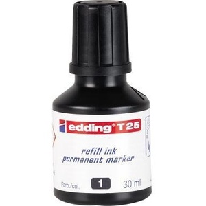 Tinta de Recarga para Marcador Edding T25, Negra, Botella de 30 ml - Product Image 1