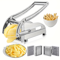 Coupe-frites manuel en acier inoxydable, trancheuse à pommes de terre et légumes, presse manuelle de cuisine pour frites