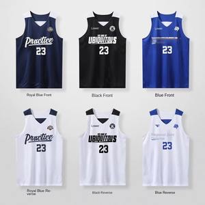 Conjunto de Camisetas de Baloncesto Personalizadas, Cómodas, de Secado Rápido, al por Mayor, en Stock, Diseño de Uniforme de Baloncesto para Hombre - Product Image 4