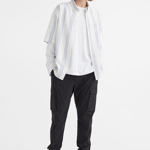 Pantalones Casuales de Algodón de Color Sólido Más Populares para Hombre, Pantalones Cargo Ajustados de Moda para Hombre, Pantalones Deportivos Suaves para Hombre - Product Image 1