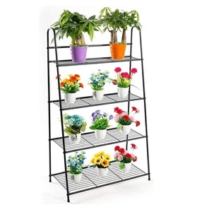 Support pour plantes en métal à plusieurs niveaux pour décoration intérieure/extérieure pour balcon, jardin ou chambre Caractéristiques Support pour pot de fleurs - Product Image 4