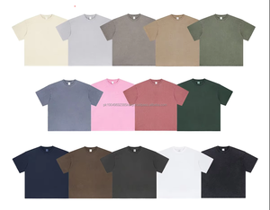 Conjunto de pantalones cortos de manga corta para hombre de verano 2025, traje deshilachado teñido lavado de punto de estilo callejero Vintage informal para parejas - Product Image 1