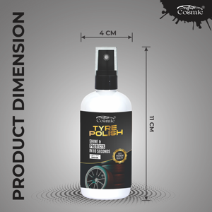 Autocosmic - Pulimento para Neumáticos Superbrillante Sin Residuos Más Vendido, 100 ml, para Detallado Profesional, Acondicionamiento de Goma, para Todo Tipo de Vehículos - Product Image 3