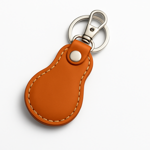 Porte-clés personnalisé en cuir véritable petit porte-clés avec insertion photo produit en cuir de qualité supérieure - Product Image 1