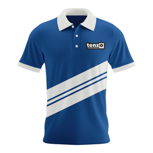 Camiseta polo de sublimación de alta calidad, tela de jersey de poliéster y spandex, manga corta, corte atlético, longitud regular, diseño transpirable W - Product Image 1