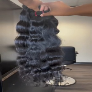 Liste de prix de gros de cheveux humains indiens naturels 100% de haute qualité, vendeurs de paquets de cheveux vierges de temple indien brut en Inde - Product Image 4