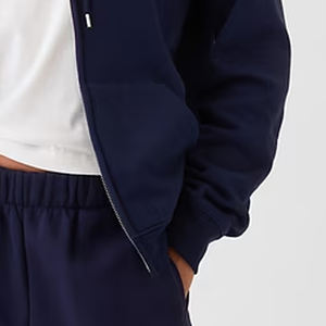 Sweat à capuche en polaire uni pour femme, design à prix d'usine avec logo personnalisable, pour la saison froide, coupe confortable avec cordon de serrage, 2026 - Product Image 4