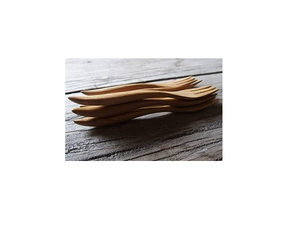 Pequeños tenedores de fruta de bambú desechables para postres para aperitivos de niños, palitos de comida y frutas - Product Image 6