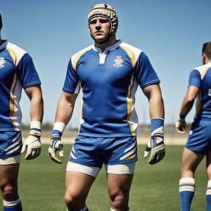 Haute Qualité 100% Polyester Rugby Jersey Personnalisé Équipe Sportswear Rugby Uniforme Chemises Rugby Shorts Ligue Jersey - Product Image 4