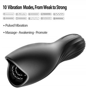 Masturbador Masculino Automático Negro, Copa Vibradora con Succión, Textura de Silicona, Botón de Encendido/Apagado, Resistente al Agua, Funciona con Batería - Product Image 2