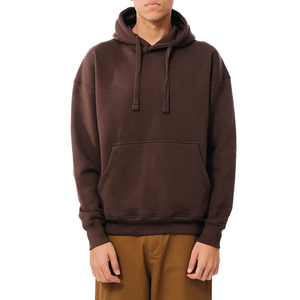 Sweat à capuche en polaire pour hommes Sweat-shirt pour hommes avec logo imprimé personnalisé Sweats à capuche personnalisés avec épaules tombantes pour hommes - Product Image 5