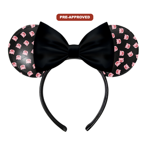 Factory Direct Pre-Approval Design Concept <b>Mouse</b> Ears Headband Made-to-Order Hair Accessory with Pig Face Edition - Product Image 1