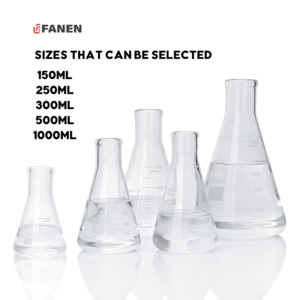 Fanen Bán Buôn 250Ml Chịu Nhiệt Độ Cao Hóa Học Phòng Thí Nghiệm <span class=keywords><strong>Flask</strong></span> Tốt Nghiệp Tam Giác Thủy Tinh Hình Nón <span class=keywords><strong>Flask</strong></span> - Product Image 3