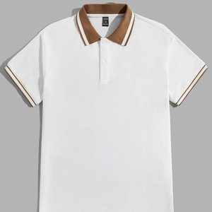 เสื้อโปโลสำหรับผู้ชายแขนสั้นผ้าน้ำหนักเบาใส่สบายดูแลรักษาง่ายซักได้อเนกประสงค์ตู้เสื้อผ้าจำเป็น - Product Image 1