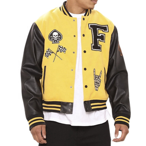 2025 OEM personnalisé mélange de laine Chenille broderie Baseball Letterman Bomber Varsity Jacket décontracté Hip Hop Style hiver Patchwork - Product Image 4