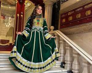 Robe afghane faite à la main de bonne qualité, dernière robe longue à manches longues brodée pour femmes, pour la culture afghane - Vente en gros toutes saisons - Product Image 4