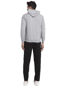 ชุดวอร์ม2ชิ้นสำหรับผู้ชายเสื้อวอร์มโพลีเอสเตอร์แบบมีซิปพร้อมกางเกงวอร์มทรงหลวมสำหรับวิ่งจ๊อกกิ้ง - Product Image 4