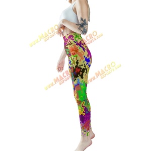 Pantalon de Yoga taille haute pour femmes Leggings de gymnastique Logo personnalisé Nylon Spandex Scrunch bout à bout serré Push up tissu tricoté de Fitness sans couture - Product Image 3
