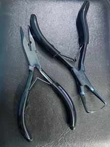 Pince d'extension de cheveux 2pcs avec revêtement noir Plasma Grip | Outils de salon professionnels - Product Image 4