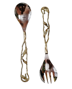 Cubiertos metálicos bien diseñados que realzan la presentación de la comida en cada comidas, creando una sensación más especial e invitante, con una elaboración asombrosa por ARTISTIQUE. - Product Image 4