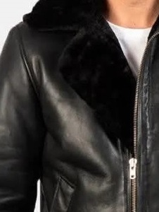 แจ็คเก็ตหนังแท้บุขนเทียมสำหรับผู้ชาย ปี 2025 - Product Image 6
