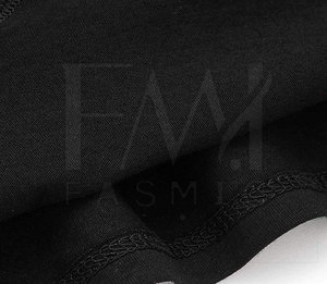 T-shirts de vêtements pour femmes noirs unis pour la vente en ligne de t-shirts décontractés de couleur personnalisée fabriqués par Fasmic International - Product Image 5