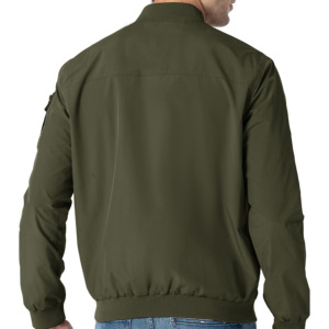 Chaqueta bomber de algodón ajustada de talla grande con logotipo personalizado, chaquetas de invierno de béisbol de satén para hombre, venta al por mayor, novedad - Product Image 3
