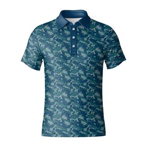 Polo de golf para hombre con logotipo personalizado, material de LICRA transpirable, ajuste elástico para ropa de equipo - Product Image 3