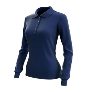 T-shirt uni 100% coton pour femme confortable de différentes tailles avec impression personnalisée écologique et décoration de boutons - Product Image 1