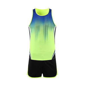 Fabricación en fábrica, cómodo uniforme de atletismo para correr al aire libre, conjuntos de ropa deportiva para gimnasio, uniformes para correr personalizados - Product Image 4