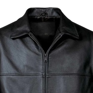 Chaqueta de Cuero Casual con Cremallera para Hombre, Otoño Invierno, Ropa Masculina, Chaqueta de Cuero Entallada de Manga Larga, Chaqueta de Motociclista para Hombre - Product Image 2