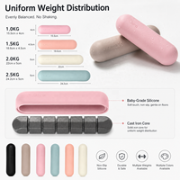 Haltères en silicone légers pour seniors et femmes, haltères esthétiques professionnels avec logo personnalisé, vente en gros