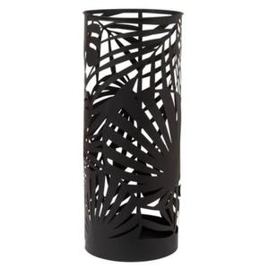 Black Metal Umbrella Stand Matte Powder Coated Rust Resistant Sturdy Base Suitable For Indoor Outdoor <b>Family</b> Home Use - Product Image 1