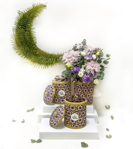 Artisan Bamboo <b>Box</b> With Ribbon Traditional Handcrafted Bamboo Candy <b>Box</b> for Ramadan & Eid - Product Image 2