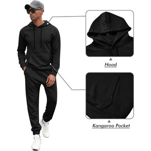 Chándal Deportivo Informal de Primera Calidad, Sólido, Ligero, Personalizado, 100% Algodón, Ecológico, Reversible y Transpirable para Invierno - Product Image 3