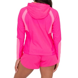 Custom Women's Sets Two Piece Windbreaker <b>Shorts</b> and Jacket Tracksuit Reflective <b>Zip</b> up Nylon Windbreaker <b>Short</b> Set 2026 - Product Image 4