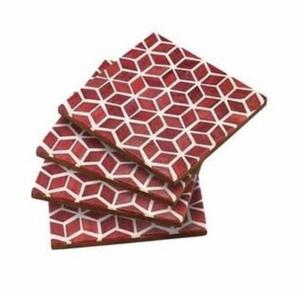 Juego de Posavasos de Mármol Blanco Natural, Mármol Puro con Incrustaciones, Decoración del Hogar, Diseño Moderno y Tradicional, Vajilla, Protectores de Calor - Product Image 2