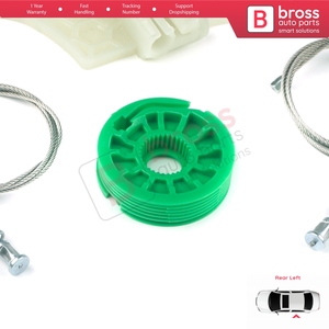 BWR1163 Window Regulator Repair Kit Rear Left for 508 MK1 W23 8D 8E 2010-2018 4/5 <b>Door</b> 9223H6 - Product Image 4