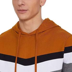 Contraste de color OEM Diseño de logotipo personalizado Ropa de hombre Sudaderas con capucha Sudaderas de calidad superior Nuevo diseño básico 100% Sudaderas con capucha de algodón para hombre - Product Image 4