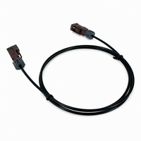 Câble Fakra étanche noir, connecteur Fakra F mâle-femelle avec fixation, faisceau de câbles de raccordement Fakra BEVOTOP, câble automobile