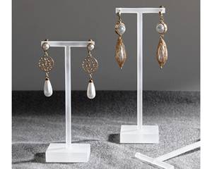 2025 elegante soporte acrílico para pendientes en forma de T, exhibición de joyería transparente para organización de pendientes sin esfuerzo, adecuado para tiendas minoristas - Product Image 4