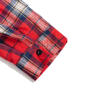 เสื้อเชิ้ตผ้าสักหลาดสำหรับผู้ชายเสื้อเชิ้ตแบบสั่งทำติดกระดุมแฟชั่น - Product Image 3