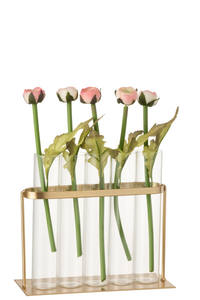 Hot Selling <b>Flower</b> <b>Vases</b> for Hotels and Home Decoration with <b>Glass</b> Tubes for <b>Flowers</b> With Customized Size and Color - Product Image 2