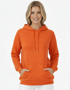 Sudadera con Capucha de la Mejor Calidad 100% Algodón para Mujer, Ropa de Otoño/Invierno, Tejido Cómodo y Suave, Impresión de Logotipo Personalizada - Product Image 1