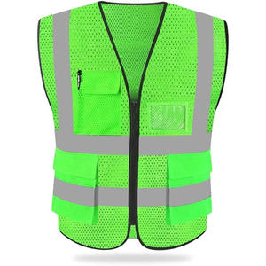 Chaqueta de trabajo con múltiples bolsillos para construcción Chaleco DE SEGURIDAD reflectante alto - Product Image 1