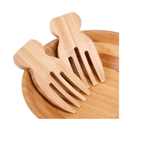 Vente en gros de salade de fruits en bois servant à la main serveur de salade en bambou et ustensiles de cuisine et restaurants utilisent pour au meilleur prix - Product Image 4